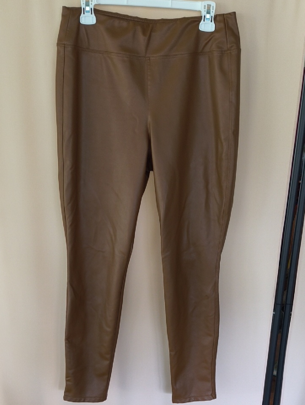 GAP Brown Faux Leather Leggings Size L